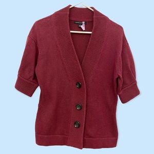 Banana Republic burgundy short sleeve sweater